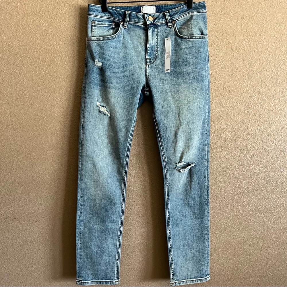 ASOS Skinny Distressed Jeans Size 30 NWT